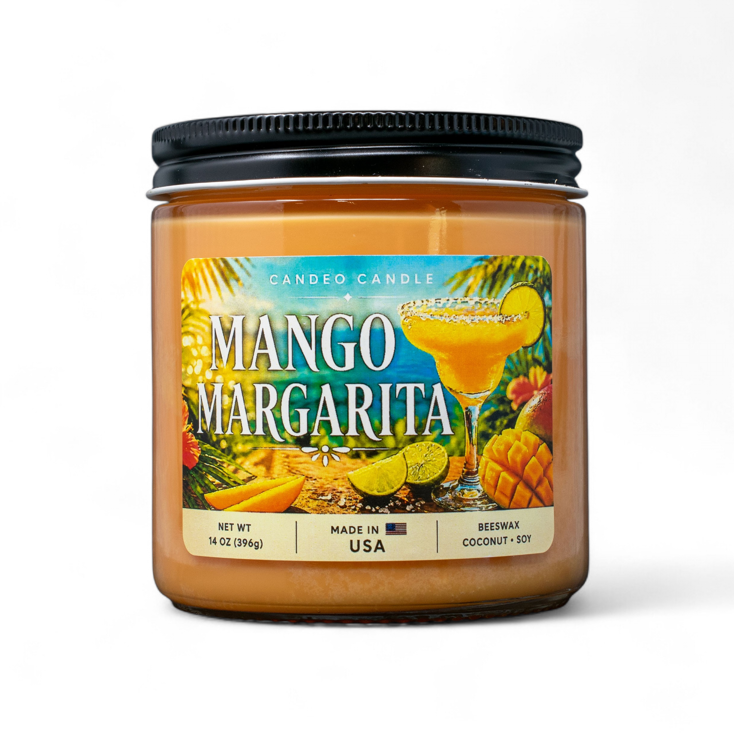 Mango Margarita, 14oz Soy Candle Jar