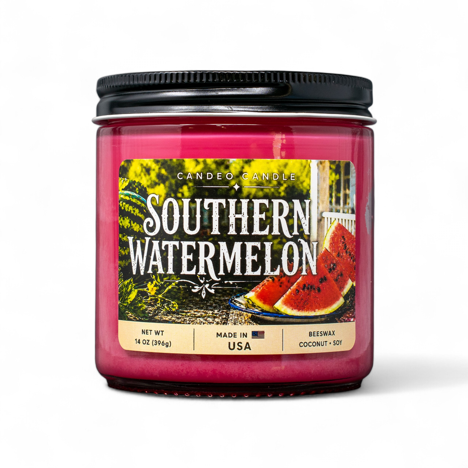 Southern Watermelon, 14oz Soy Candle Jar