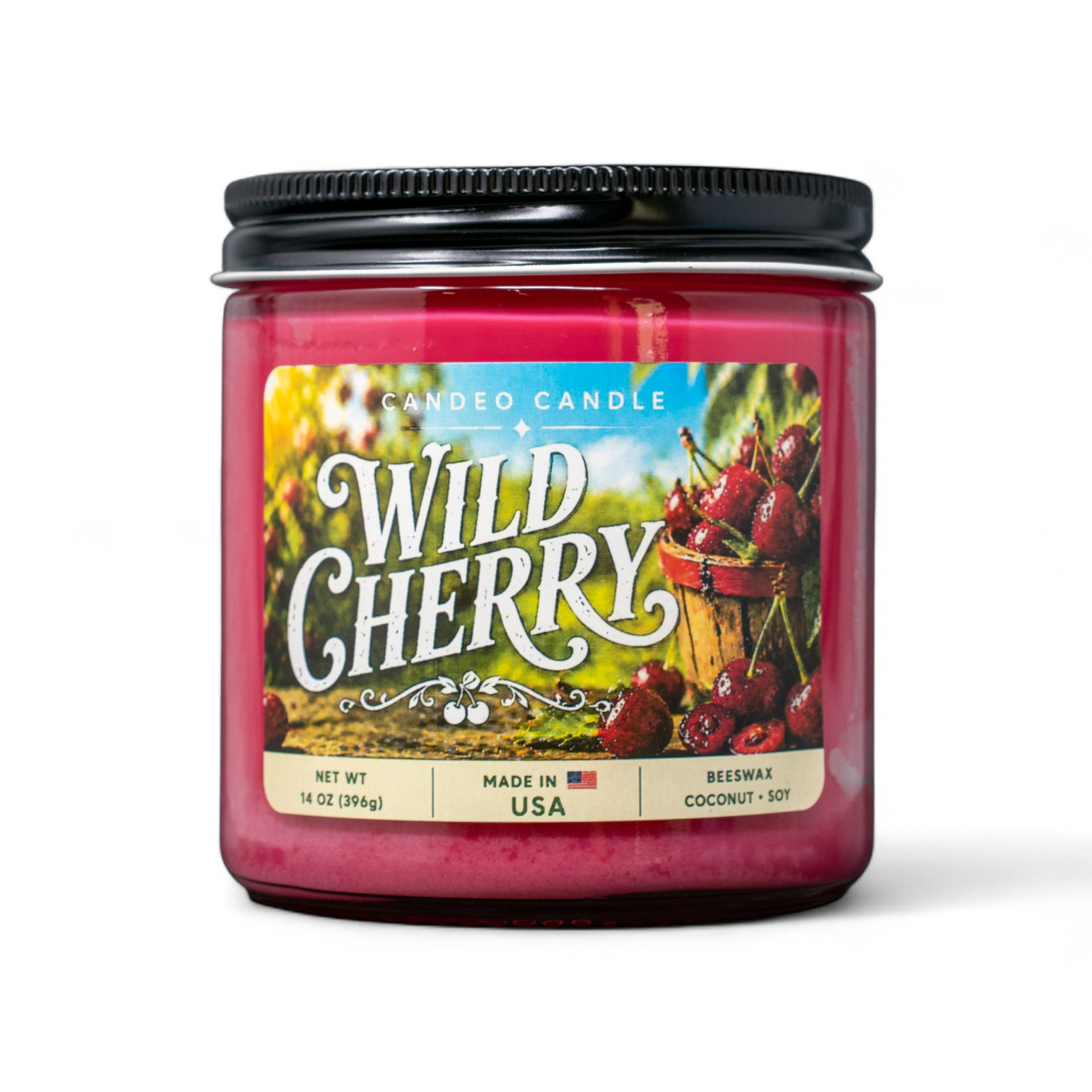 Wild Cherry, 9oz Soy Candle Jar