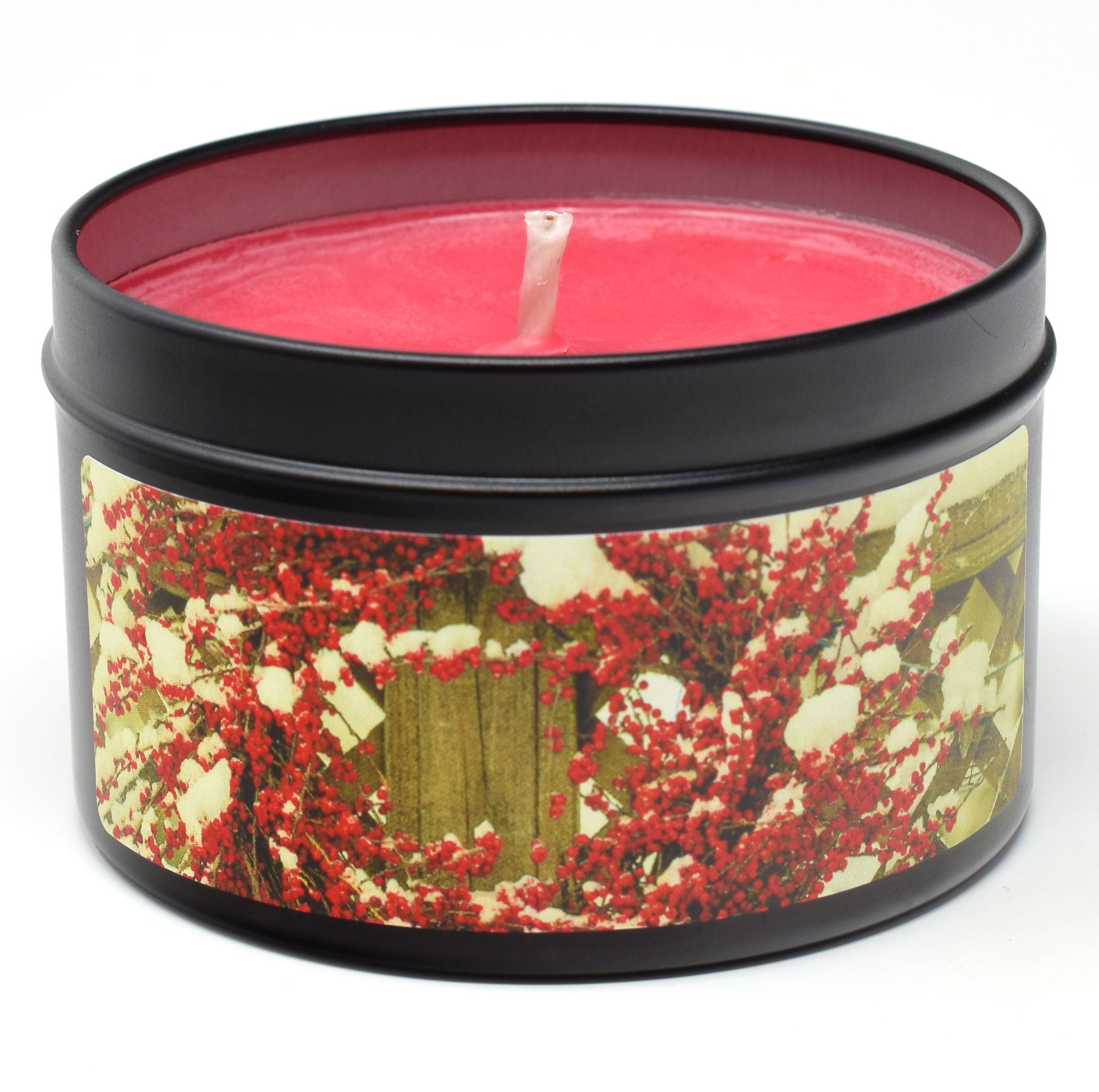 Winterberry Wreath, 6oz Soy Candle Tin