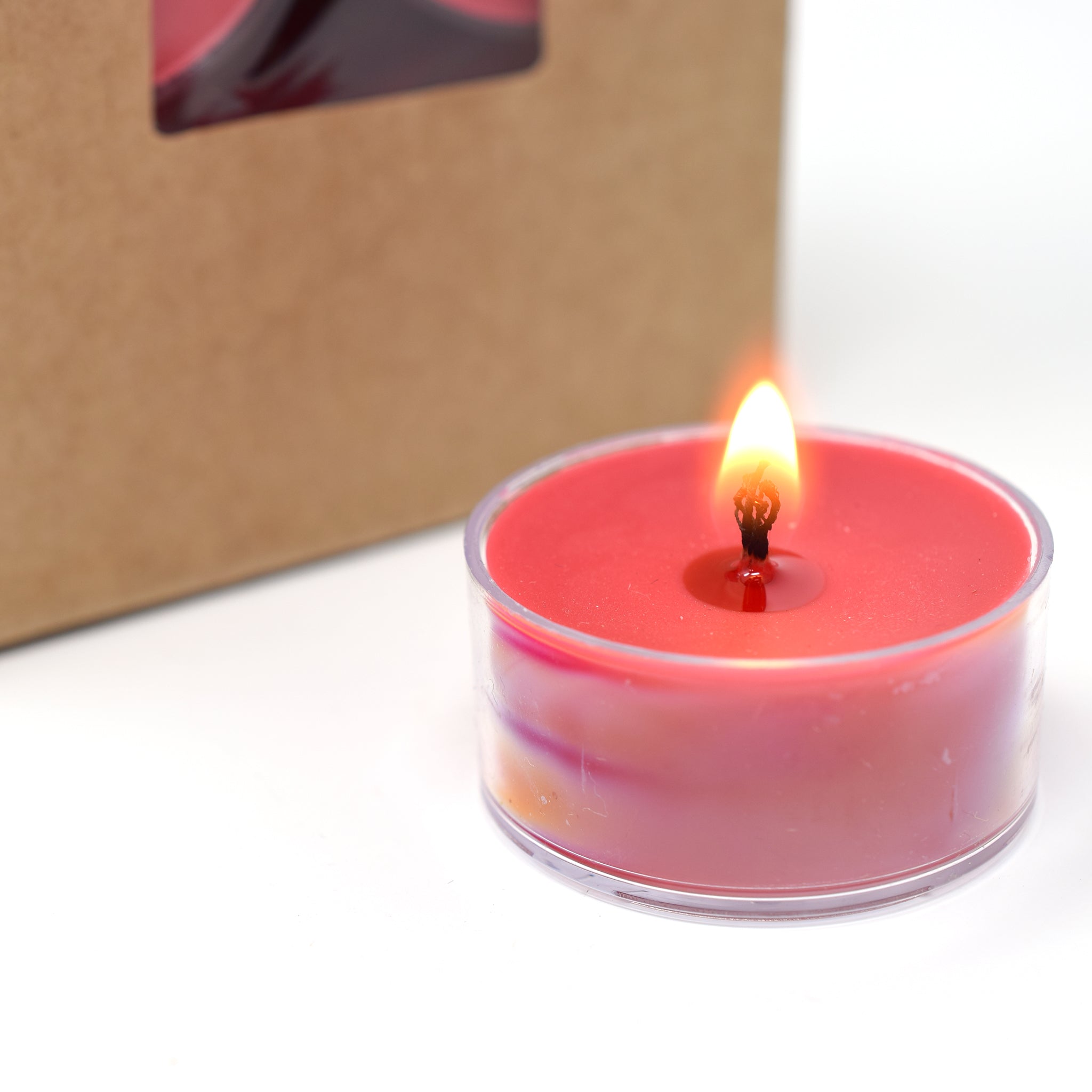 Mele Kalikimaka, Soy Tea Light 12-Pack - Candeo Candle