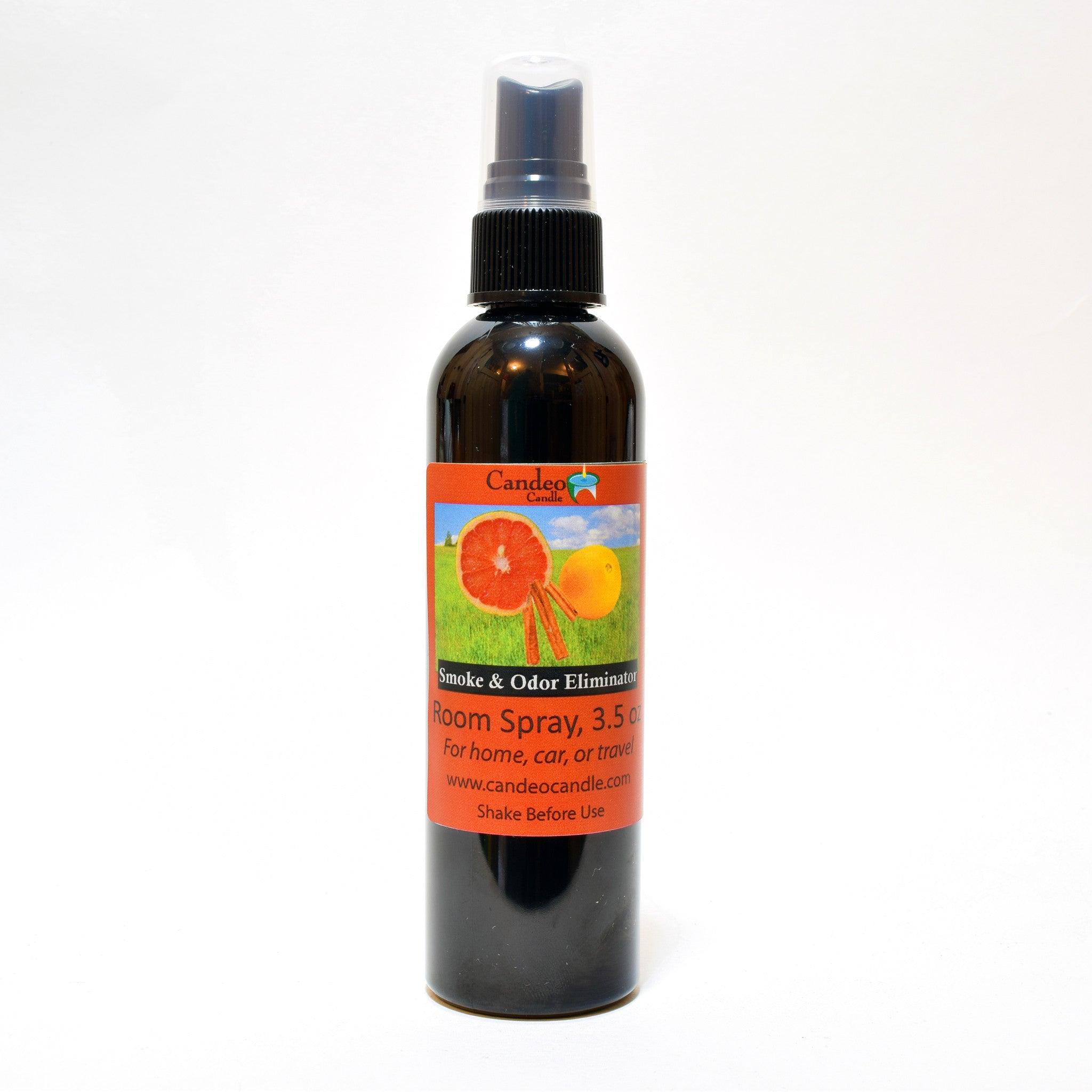 Smoke & Odor Eliminator, 3.5 oz Room Spray - Candeo Candle